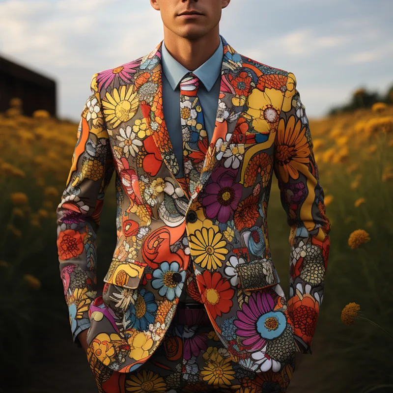 Title 5, New Fashion Personality Mens Cool Suit, a styl...