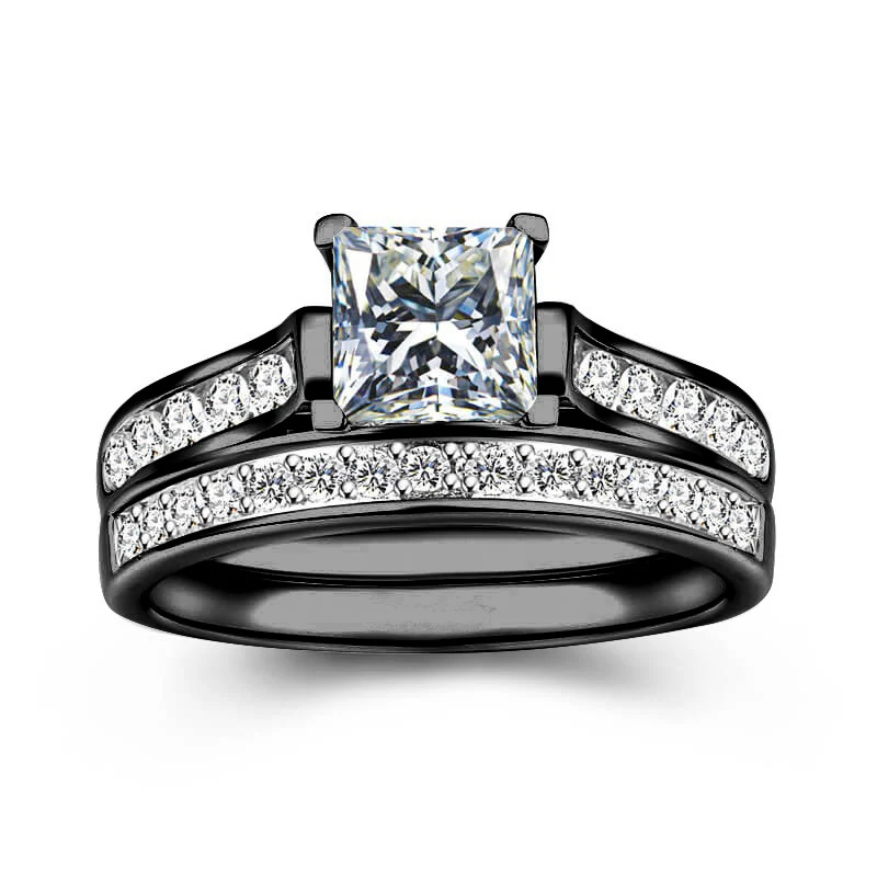 Anel de diamante de cristal e pulseira para casais Elegância compartilhada Jóias para simbolizar o amor eterno Presente perfeito para ocasiões especiais — foto 6