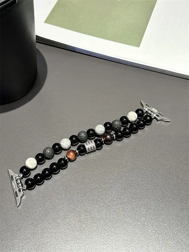 Title 7, Ink Beaded Strap iWatch 87654 Bracelet – Elevat...