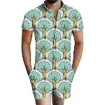 Macacão masculino estampado para um conforto e estilo inigualáveis. Perfeito para uso casual ou eventos, fácil de vestir e moderno. — foto 13