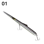 Iscas de pesca tipo agulha Stickbait Pencil Hard Baits com boa ação Wobblers para Garfish e Sphyraena Pesca. — foto 1