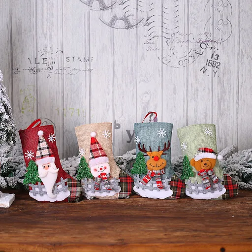 Title 1, Christmas Socks Gift Bag Pendant Delight someon...