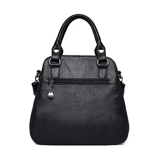 Title 1, Bolsa mensageiro de ombro em couro macio, ideal...