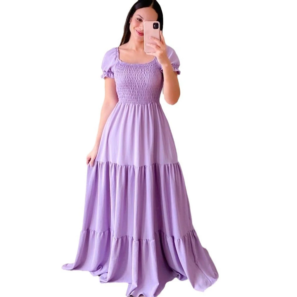 Title 16, European and American style dress, off-shoulder...