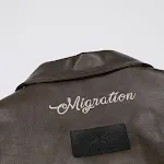 Casaco de couro folgado estilo Hip Hop Americano, design moderno e urbano, ideal para um visual despojado e cheio de atitude, confortável e estiloso. — foto 24