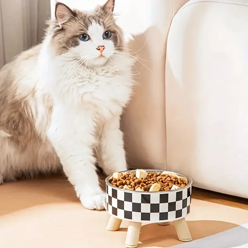 Title 5, Elevated Cats Feeder Bowl Anti-choking Raised C...