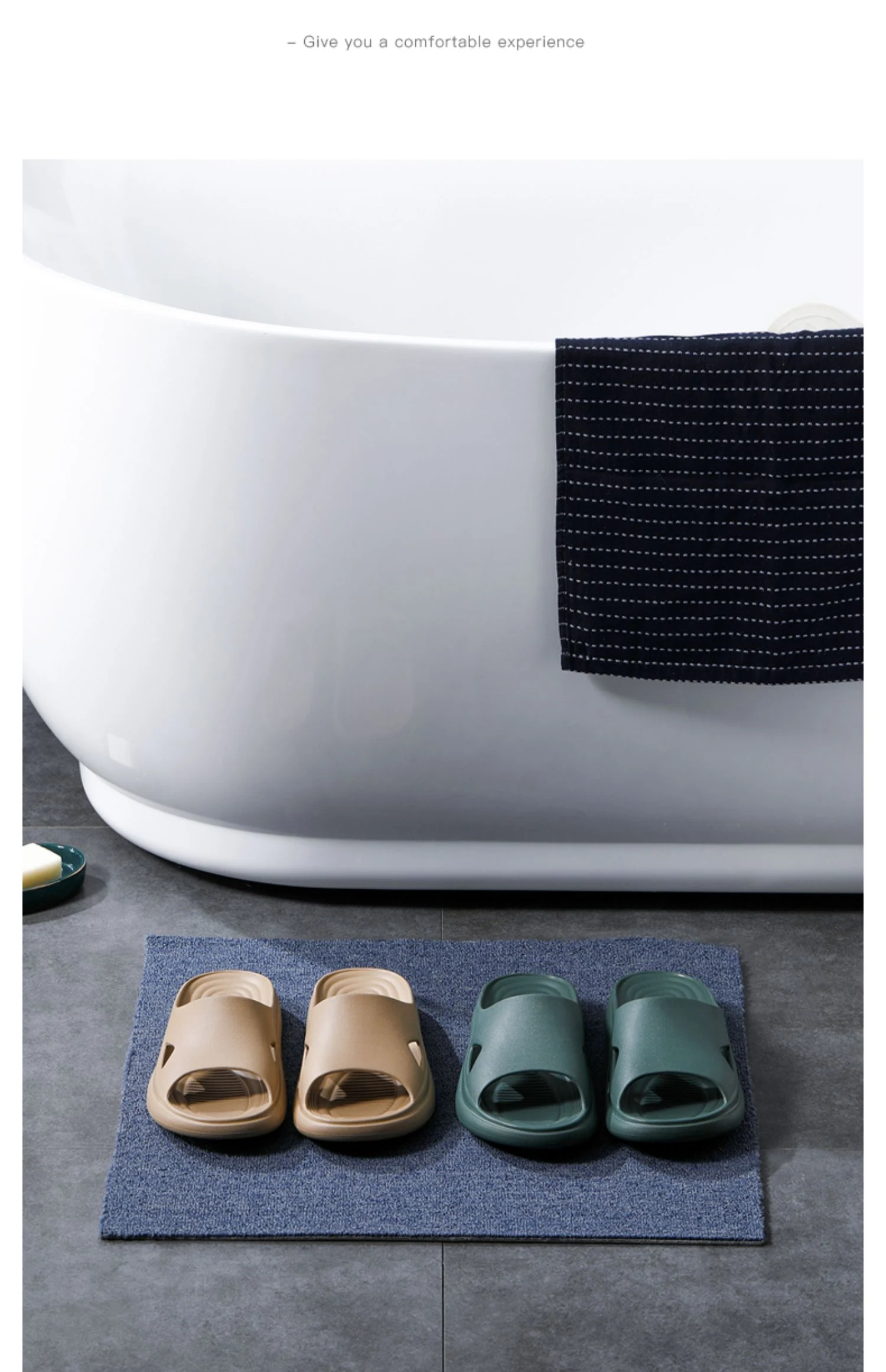 Men's Summer Slippers for Home Bathroom Non-Slip Deodorant Indoor Trend Bathing Home Use Lightweight and Comfortable — photo 4