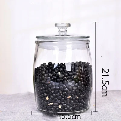 Thickened Glass Tea Jar for Dry Fruit, Mixed Grain, and Medicinal Food Storage. Keeps your goods fresh and organized. — photo 3