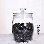 Thickened Glass Tea Jar for Dry Fruit, Mixed Grain, and Medicinal Food Storage. Keeps your goods fresh and organized. — photo 3