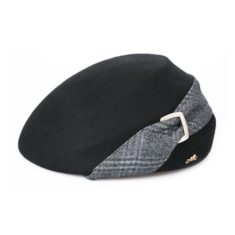 Title 1, British womens Plaid tweed Beret