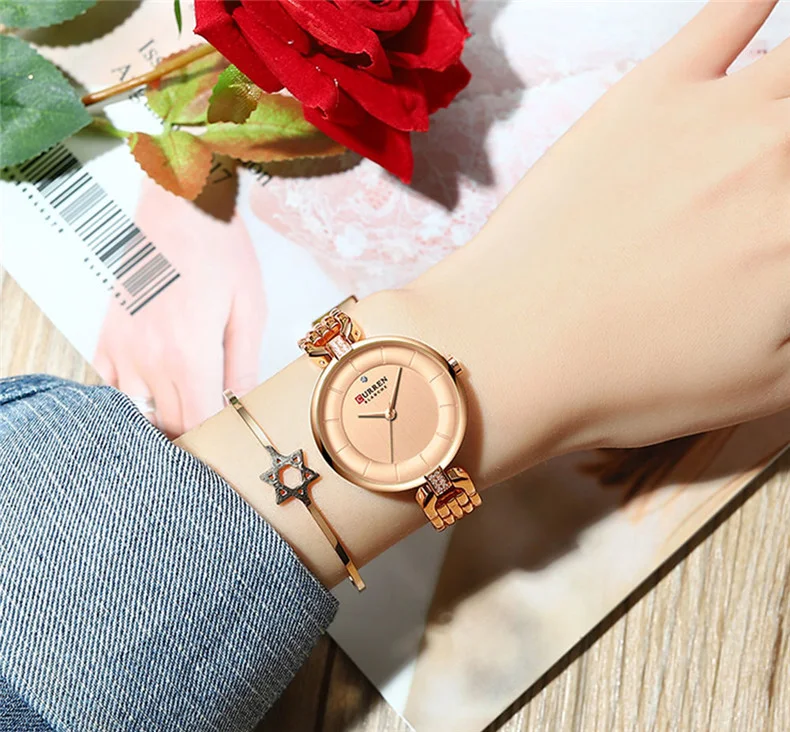 Moda Women's Rhinestone Watch de cuarzo impermeable. — foto 21