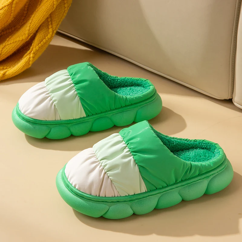 Pantofole Gradient Peluche Inverno Donna Scarpe da Casa Camera da Letto Morbide e Calde per un comfort superiore e piedi sempre al caldo in inverno — foto 7