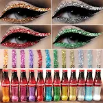 CmaaDu Color Glitter Liquid Eyeliner for Sparkling Eyes. Easy to apply, long-lasting, and with intense colors. Create a — photo 11