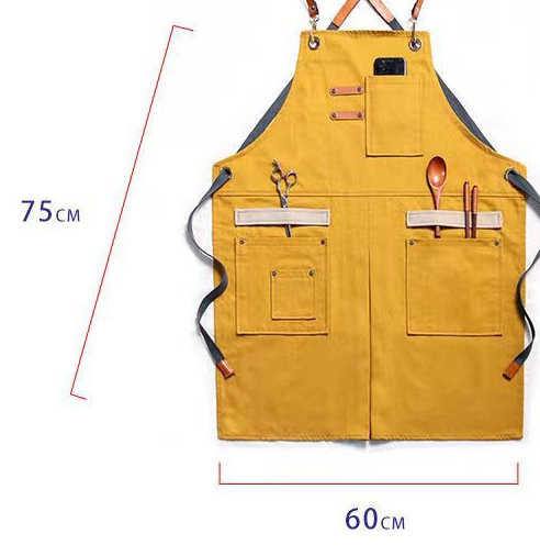 Title 3, Multi-pocket Canvas Jean Apron for Barbers, Mil...