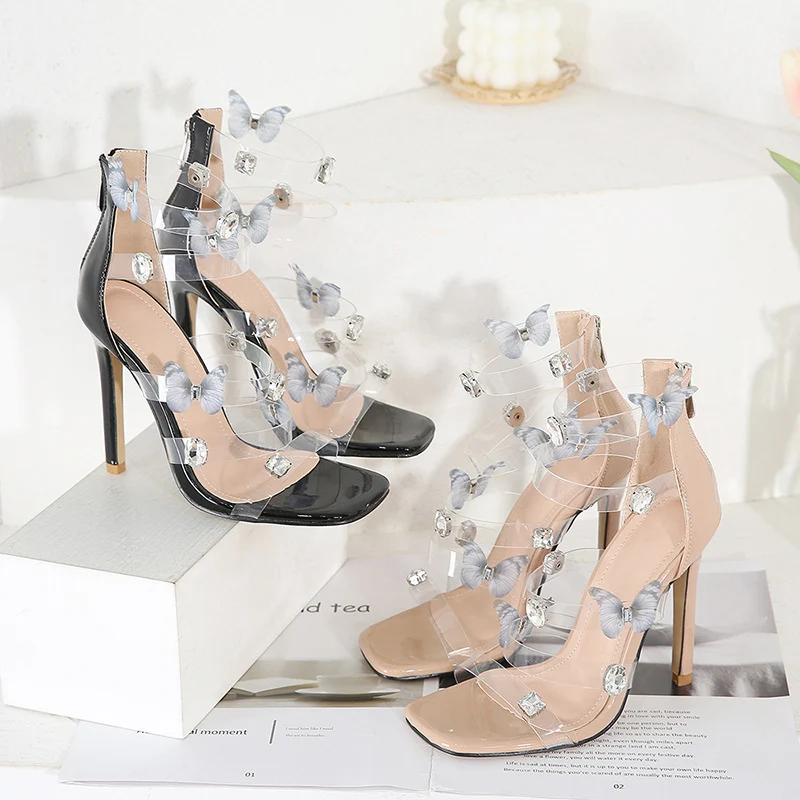 Title 5, Sandali da donna Butterfly Feifei con strass, P...