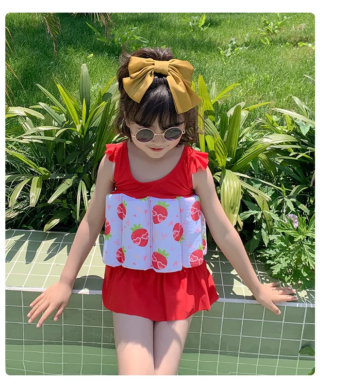 Title 7, Roupa de banho infantil menina, maiô de uma peç...