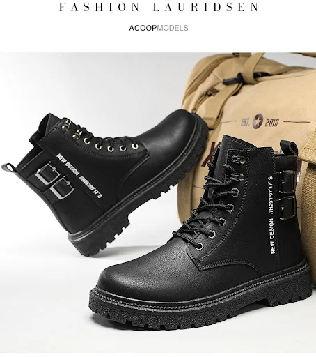 Title 5, High-top shoes in a British work style. Winter ...