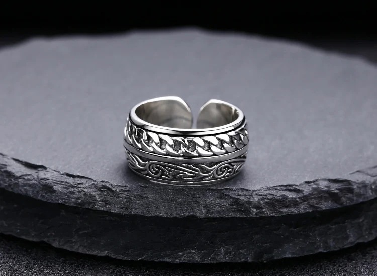 Anel Ornamento de Prata 925 Entrelacado com Design de Videira Joia Delicada e Elegante Perfeito para Presentear com Estilo — foto 9