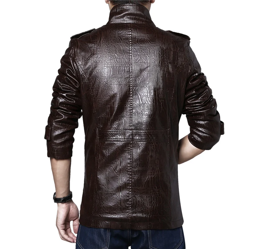Title 6, Korean thick slim leather jacket for men, offer...