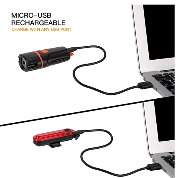 Nova Lanterna de Ciclismo Antirreflexo com Carregamento USB. Ilumine suas pedaladas com segurança. Recarregável, potente e fácil de usar para ciclistas. — foto 2