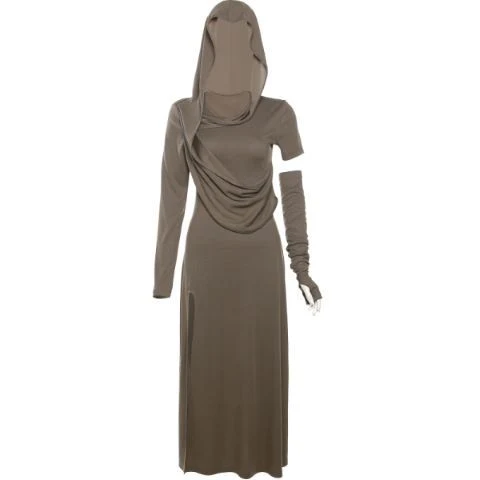Title 6, Halloween High Waist Sheath Dress Dark Witch Pa...