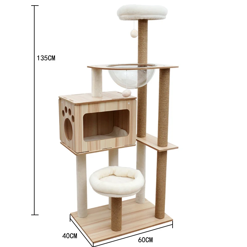 Title 12, Cat Crawl Nest Scratching Board Tree Supplies P...