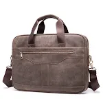 Vintage Business Office Handbag Men's Real Leather Bag Briefcase. Stylish and durable, perfect for professionals seeking — photo 6