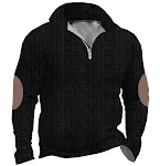 Camisa Polo masculina com zíper, gola alta, impressão 3D e peito aberto, design moderno e confortável, perfeita para diversas ocasiões. — foto 7