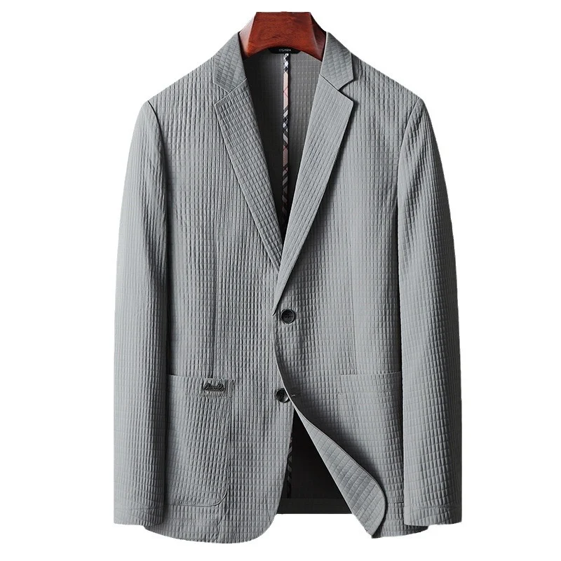 Casaco fino de cor sólida para jovens e meia-idade, sem passar, fácil de usar, perfeito para o dia a dia, confortável e elegante, ideal para diversas ocasiões. — foto 2