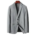 Casaco fino de cor sólida para jovens e meia-idade, sem passar, fácil de usar, perfeito para o dia a dia, confortável e elegante, ideal para diversas ocasiões. — foto 2