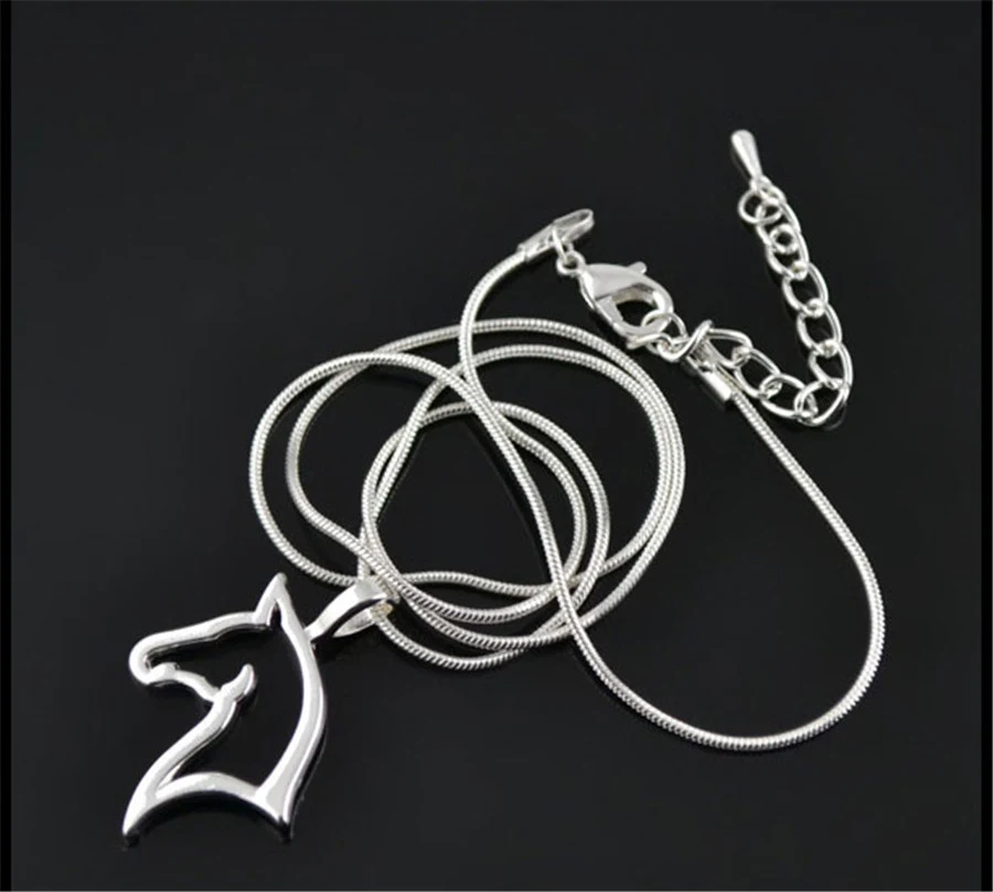 Simple Silver Snake Chain Personalidad colgante de colgante Wild — foto 4