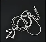Simple Silver Snake Chain Personalidad colgante de colgante Wild — foto 4