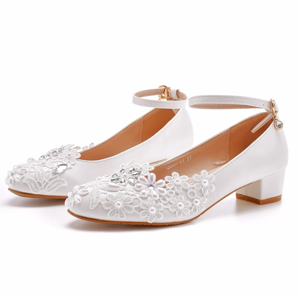 Spitzen-Brautschuhe für Schwangere — foto 7
