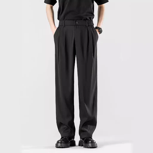Title 5, Pantalon de costume décontracté drapé homme été...
