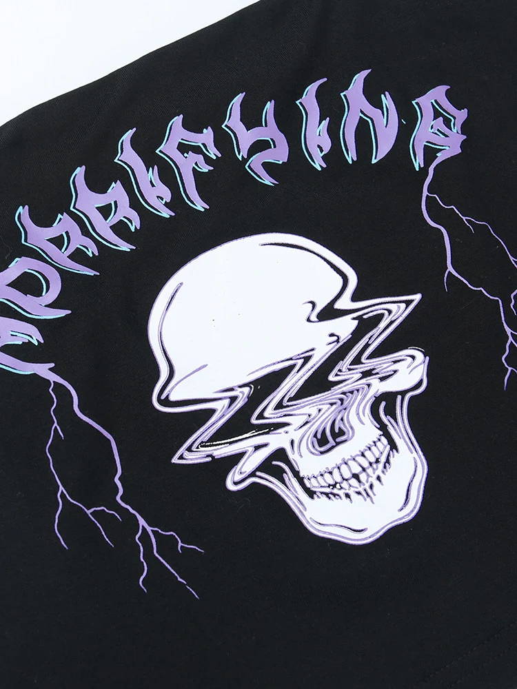 Title 16, Womens European and American Gothic Skull Prin...