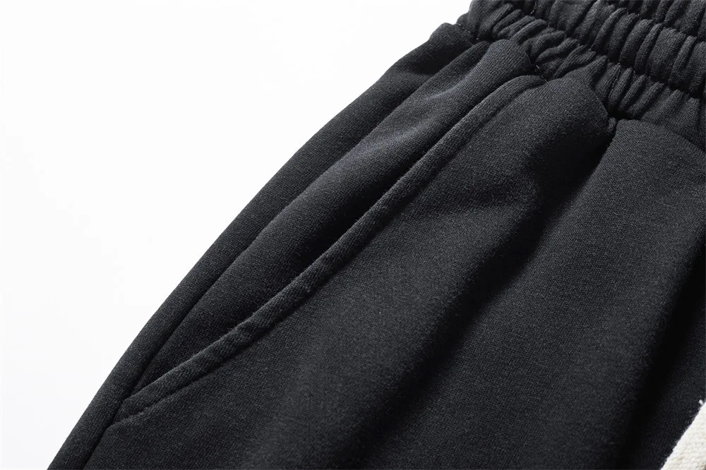 Men's solid color loose casual sweatpants, perfect for everyday wear, offering comfort and a relaxed fit for casual outi — photo 17