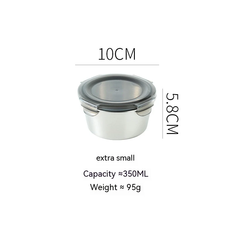 Title 3, 304 Stainless Steel Crisper Sealed Storage Box ...