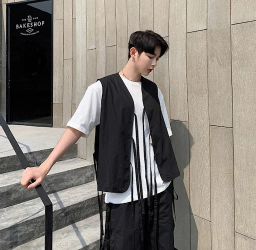Title 8, Dark Mens Loose Casual Pants Hairstylist Culott...