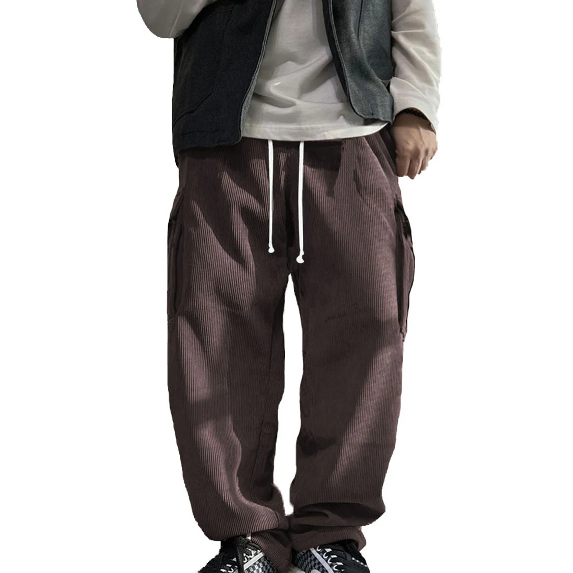 Title 2, Mens Corduroy Multi-pocket Cargo Pants. Durabl...