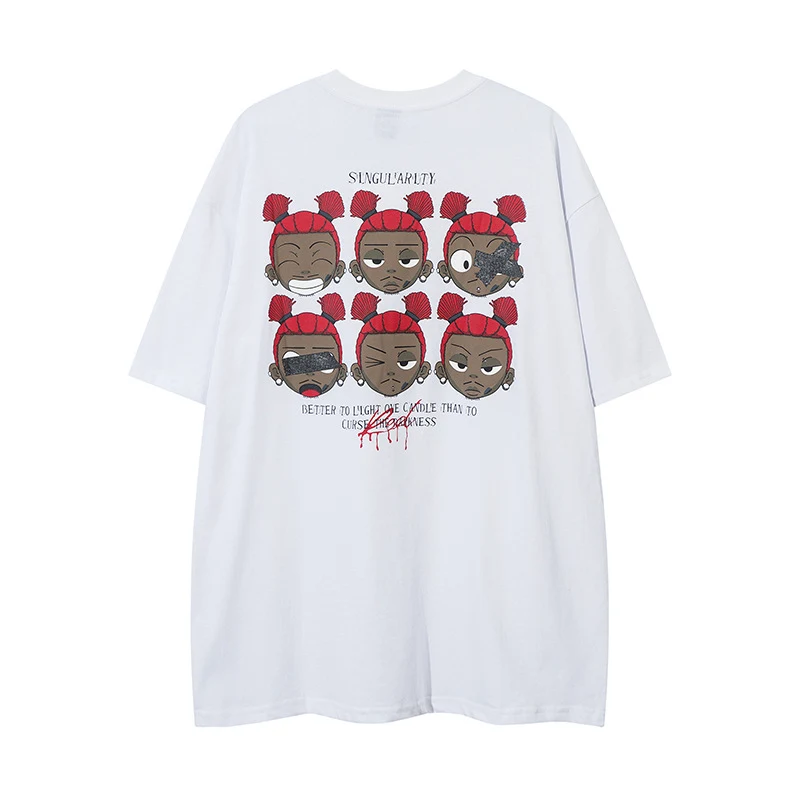 Fashion Funny Cartoon Print Short Sleeve Men's T-shirt offers comfortable style, a fun design for everyday wear, express — photo 10