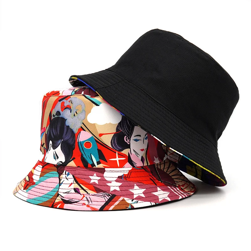 Antique Style Dancing Girl Printed Fisherman Hat for Women, a New Sun Hat for Spring and Summer, Perfect for Outdoor Lei — photo 9