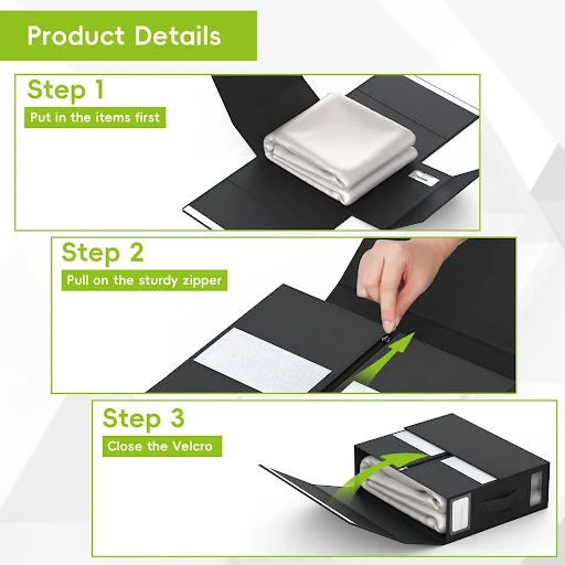 Title 8, Large Capacity Foldable Bed Sheet Storage Box w...
