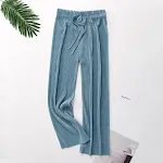 Pleated wide-leg trousers, high waist, loose casual pants, chiffon, ice silk, perfect for spring and summer, new and com — photo 7