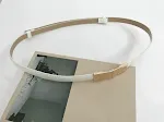 White gold button