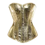 Bright leather European and American court fashion tunic, creating a sophisticated and elegant look for special occasion — photo 3