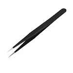 Pince à ongles coudée et droite, idéale pour fixer diamants, strass et autres décorations sur les ongles avec précision et facilité. — photo 6