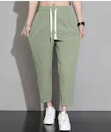 Heren Ice Silk sneldrogende broek, dun, los, rechte wijde pijpen, sport casual cropped broek. Perfect voor warme dagen. — foto 21