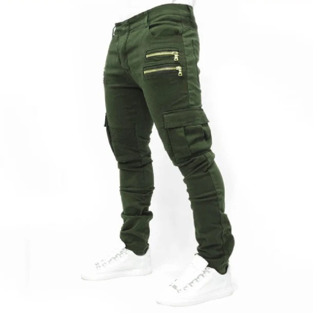 Title 3, Trend Folds stretch feet denim solid pants for ...