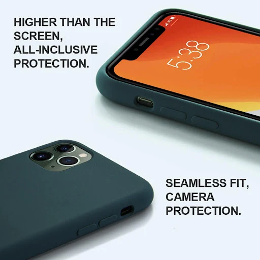 Title 5, Capa de celular luxuosa de silicone líquido ori...