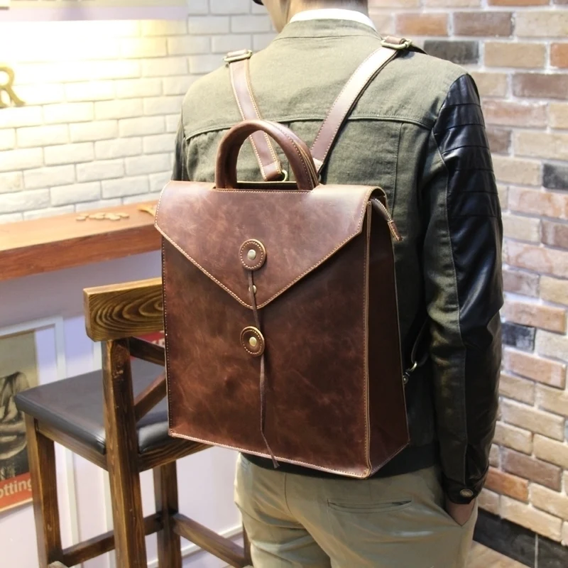 Bolsa de ombro masculina de couro, estilo moderno, casual para negócios, design elegante e versátil, perfeita para o dia a dia. — foto 6